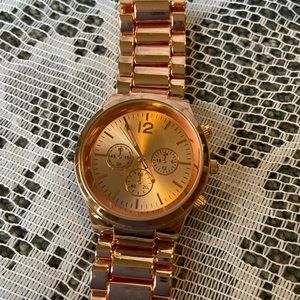 Rose Gold Boyfriend Watch